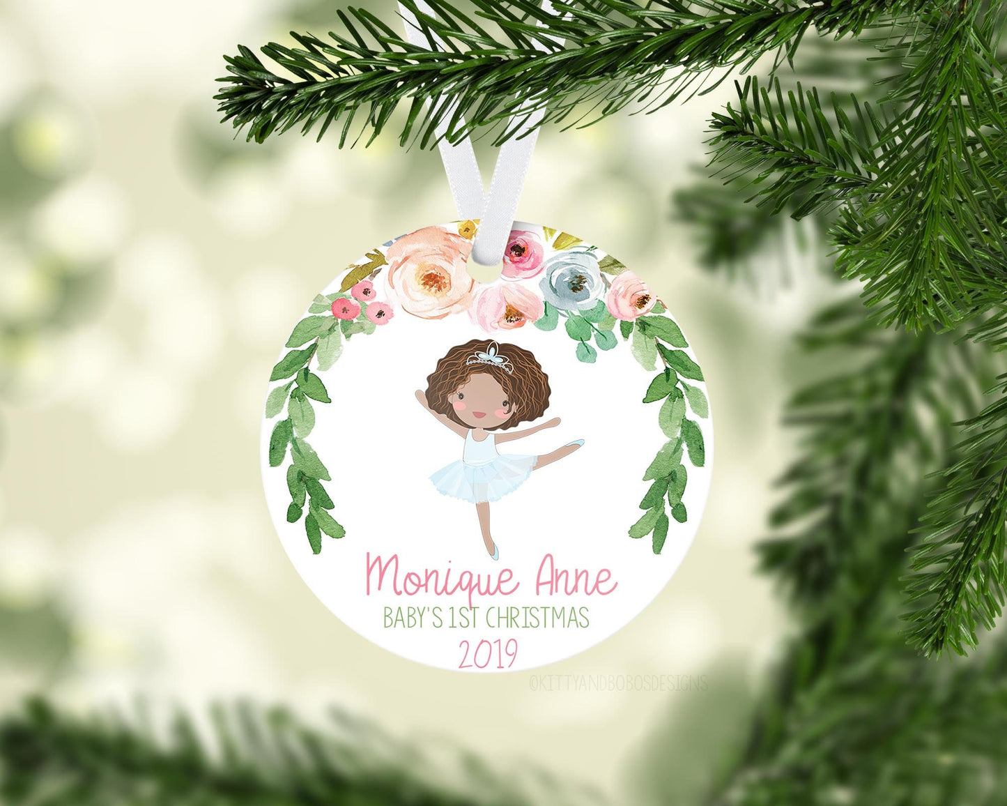 Ballerina Baby 1st Christmas Ornament