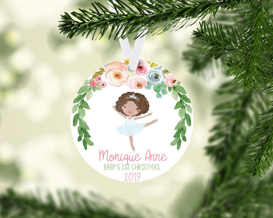 Ballerina Baby 1st Christmas Ornament