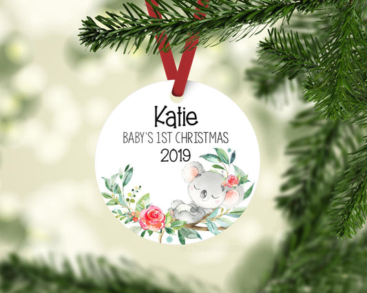 Koala Bear Baby 1st Christmas Ornament, W69