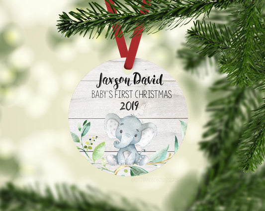 Elephant Baby 1st Christmas Ornament, S6