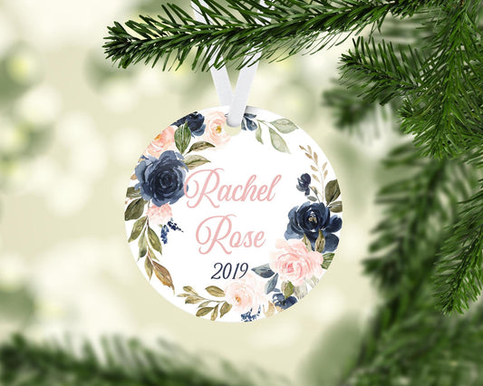 Rose Baby Christmas Ornament