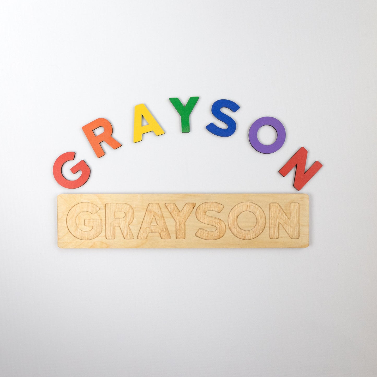 Wooden Name Puzzle, Pastel