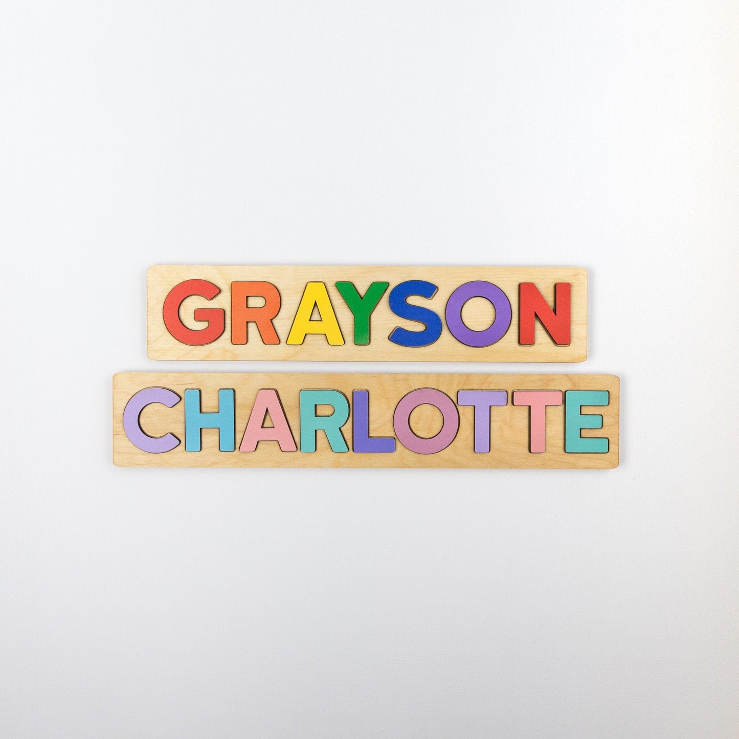 Wooden Name Puzzle, Pastel