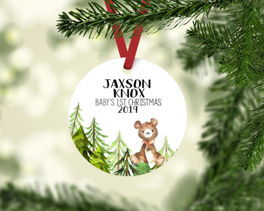 Bear Baby First Christmas Ornament