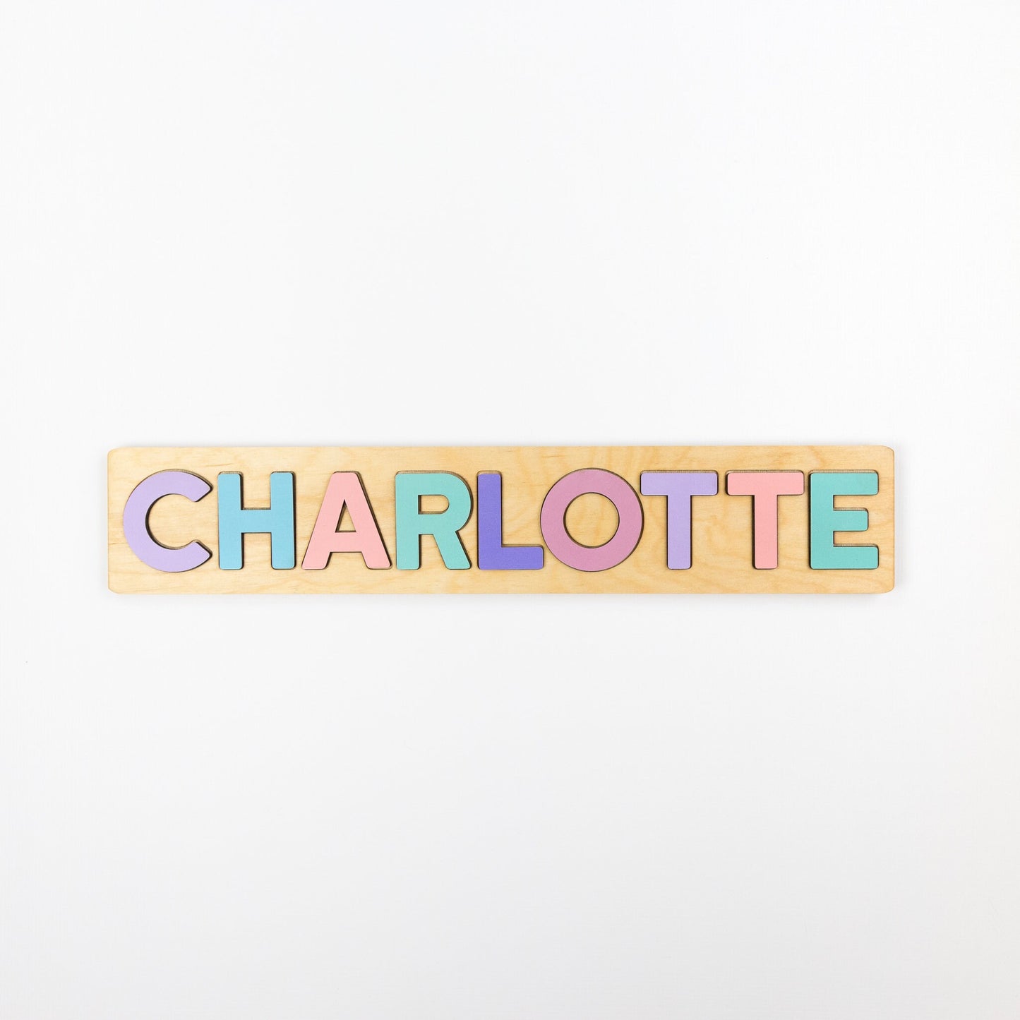 Wooden Name Puzzle, Pastel