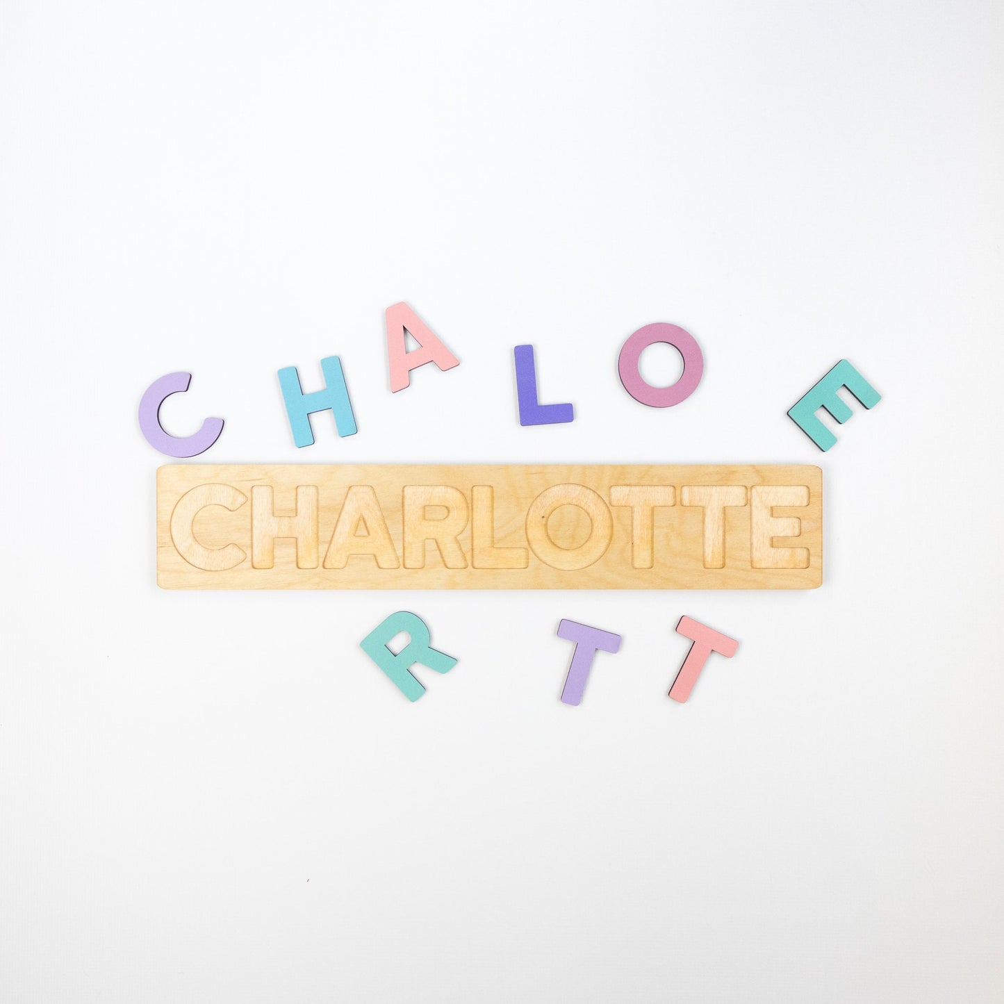 Wooden Name Puzzle, Pastel