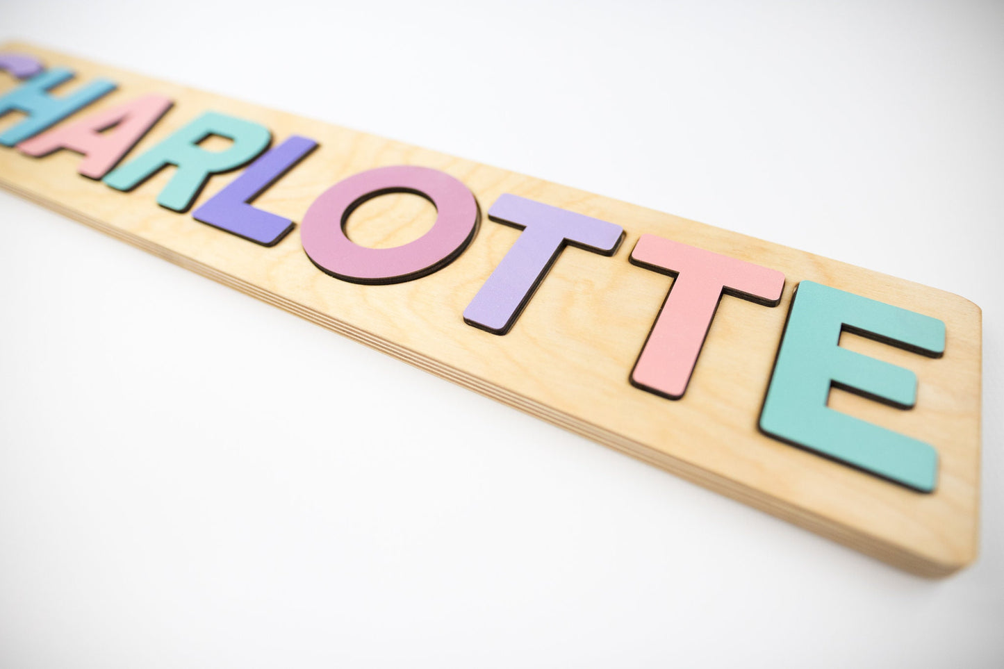 Pastel Wooden Name Puzzle