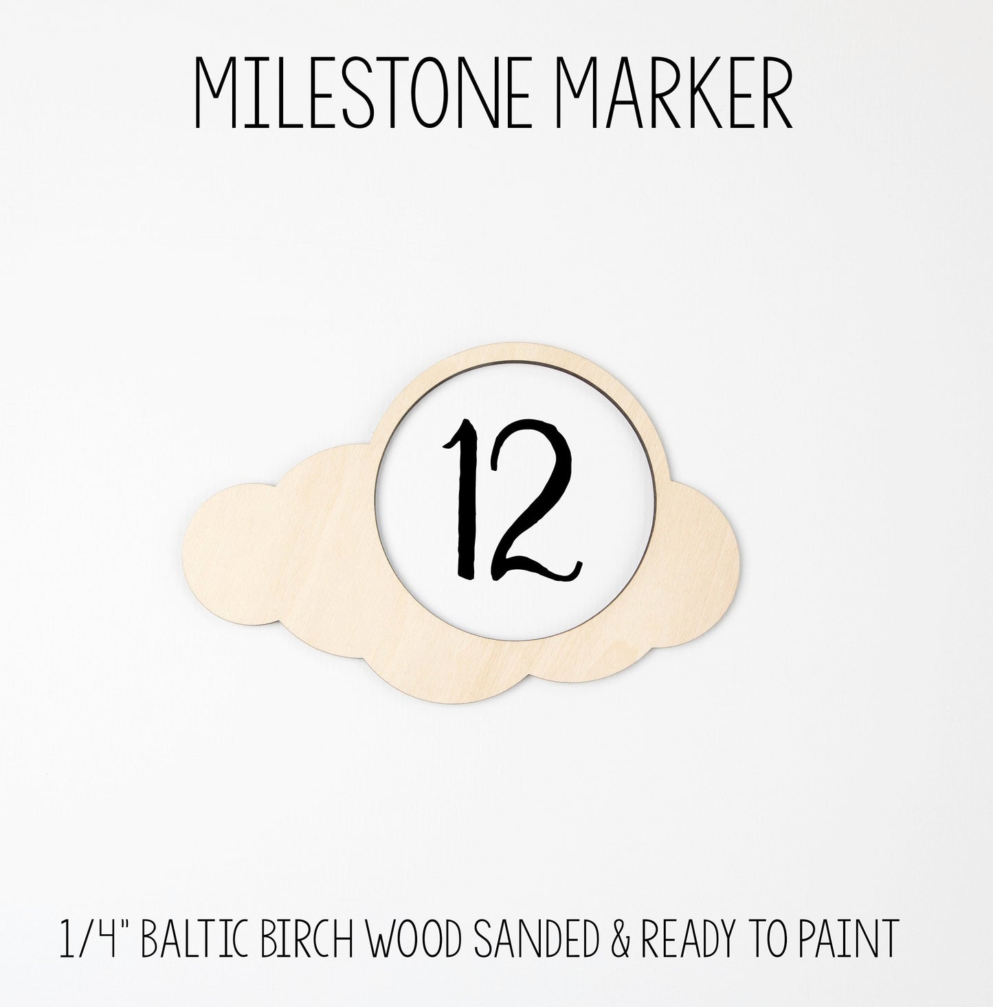 Cloud Milestone Marker for Milestone Blanket