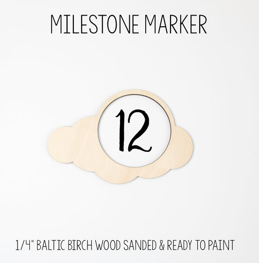 Cloud Milestone Marker for Milestone Blanket