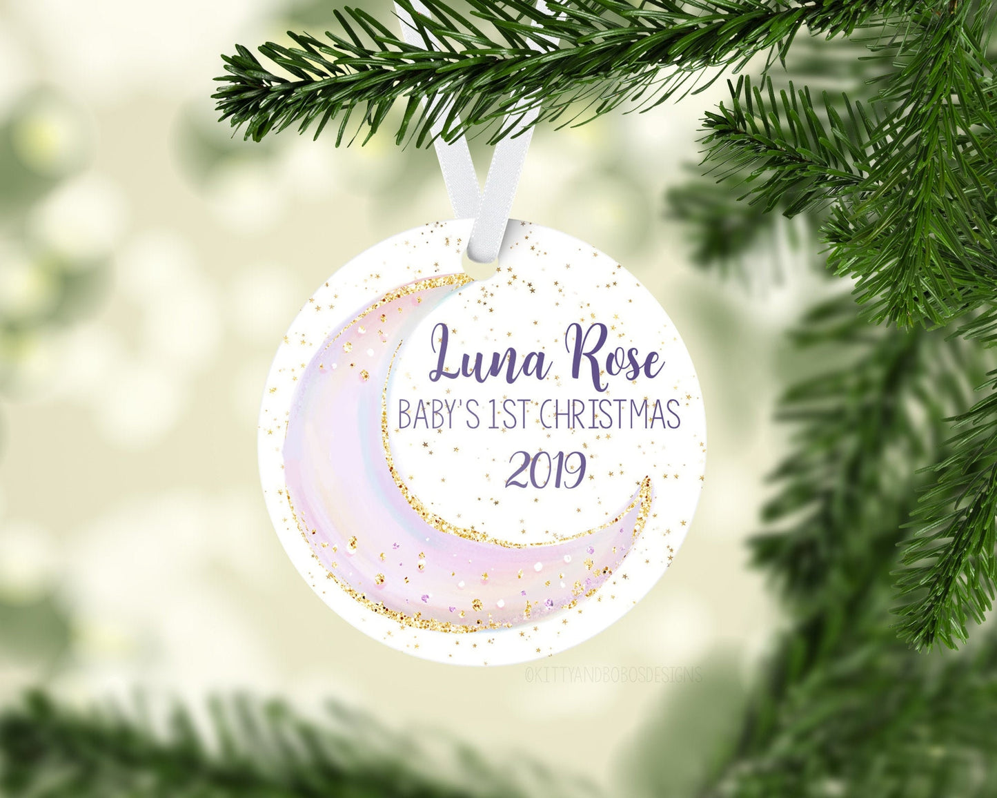 Luna Moon Baby 1st Christmas Ornament, T8