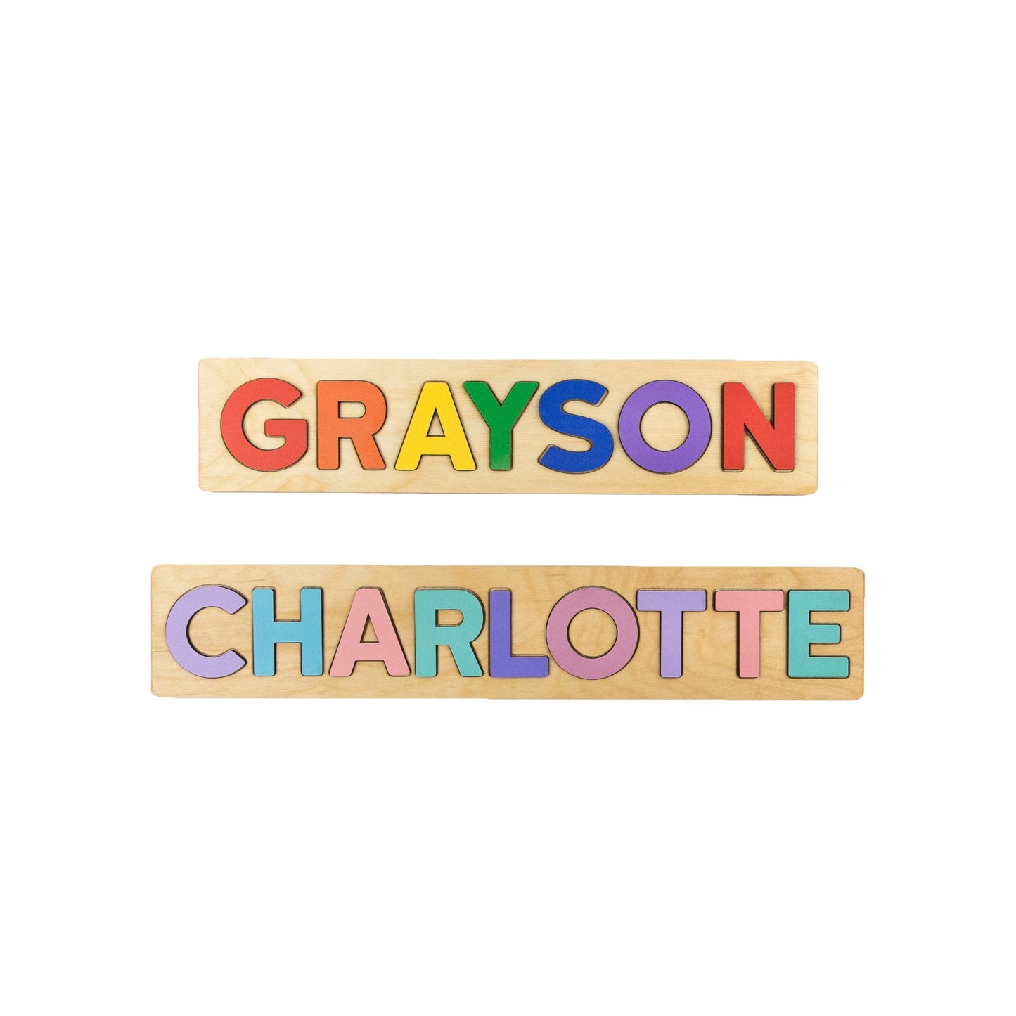 Wooden Name Puzzle, Pastel