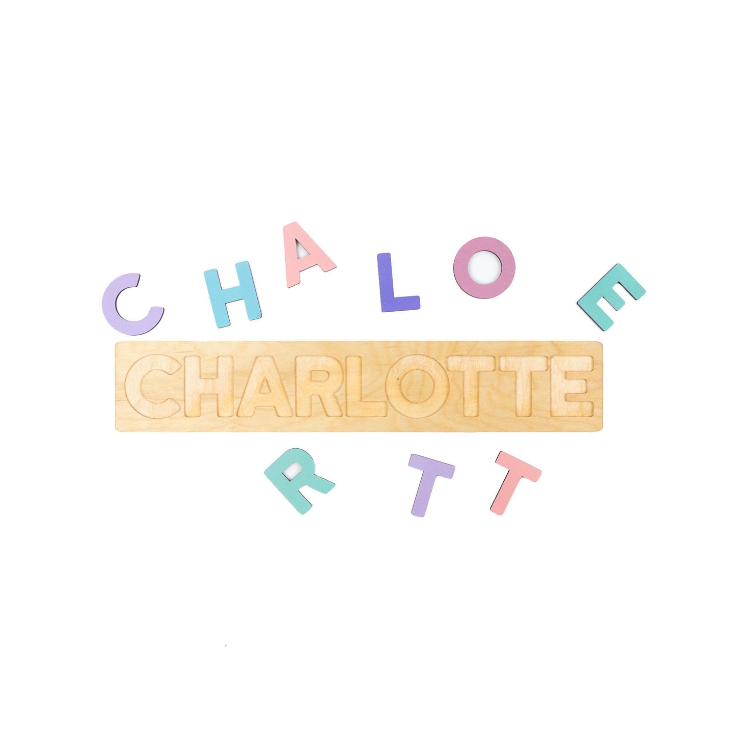 Pastel Wooden Name Puzzle