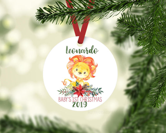 Lion Baby 1st Christmas Ornament