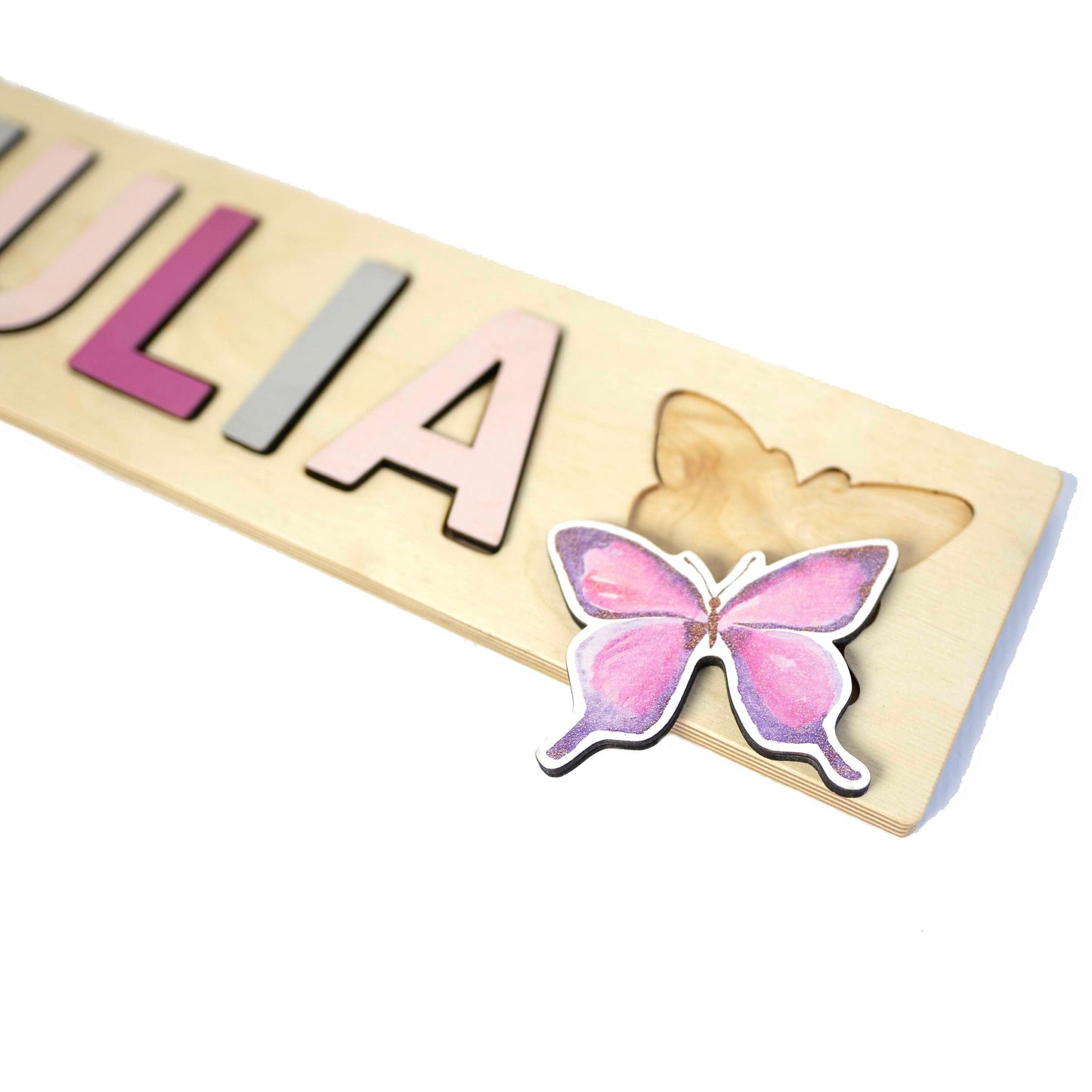 Butterfly Wood Name Puzzle