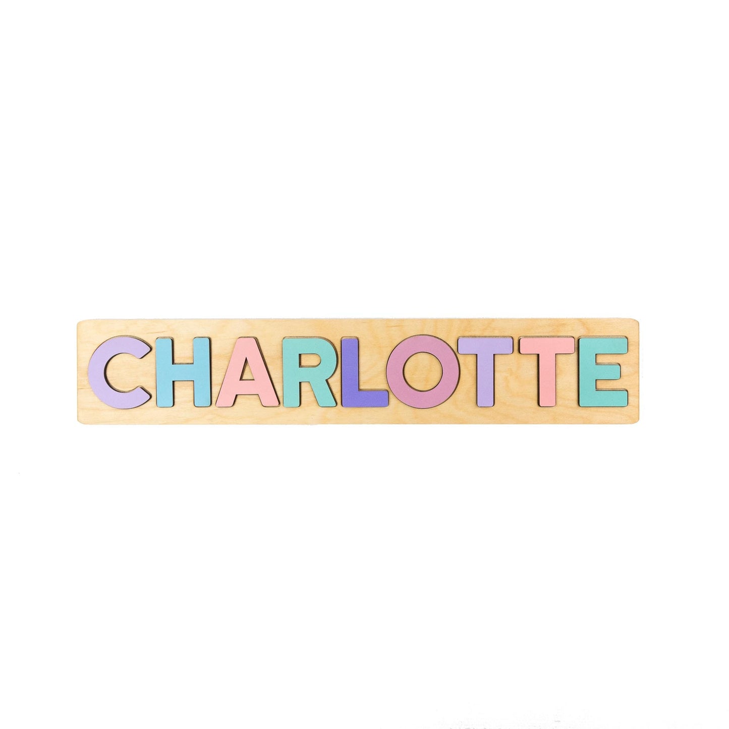 Pastel Wooden Name Puzzle