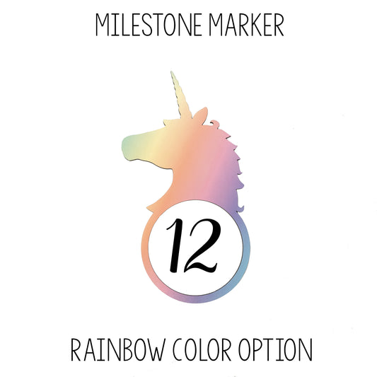 Unicorn Milestone Marker for Milestone Blanket