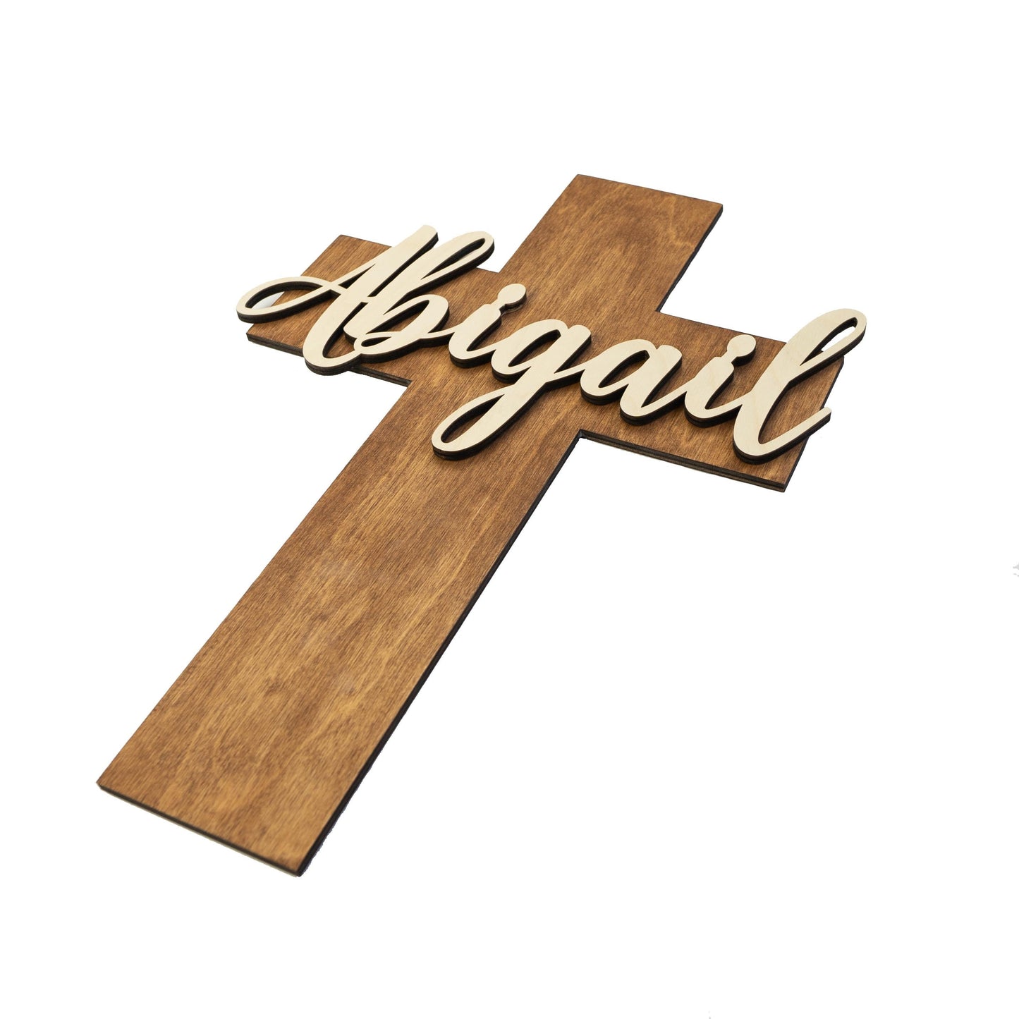 Christening, Baptism, and Easter Gift, Wooden Name Cross