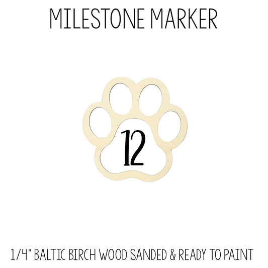 Dog Milestone Marker for Milestone Blanket