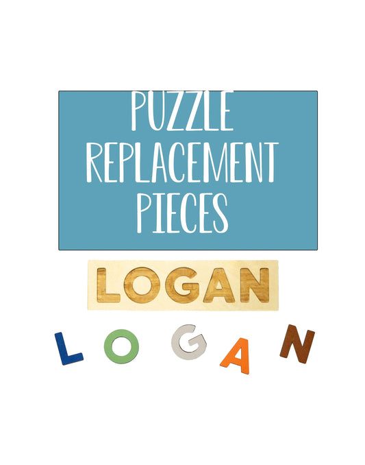 Replacement Puzzle Pieces for The Little Blue Lion Wooden Name Puzzles