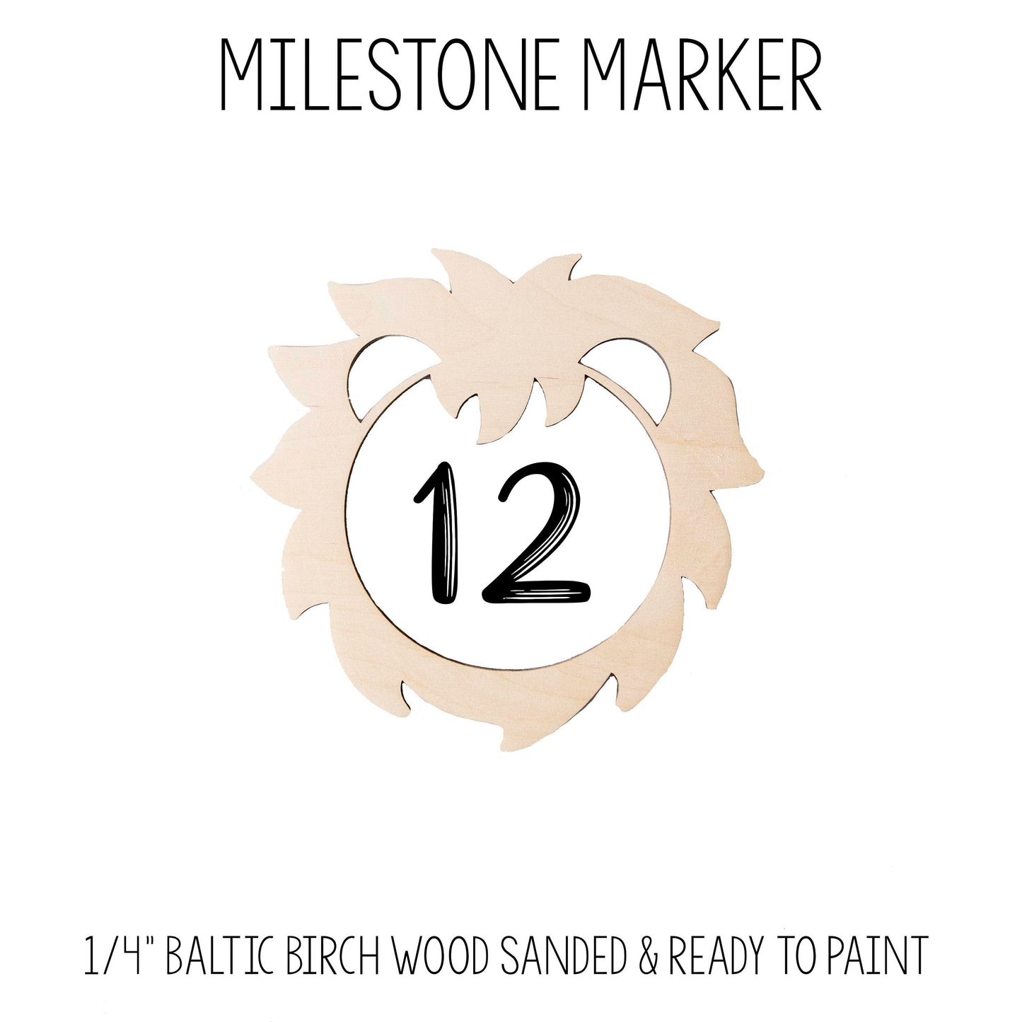 Lion Baby Milestone Blanket, Moon B67