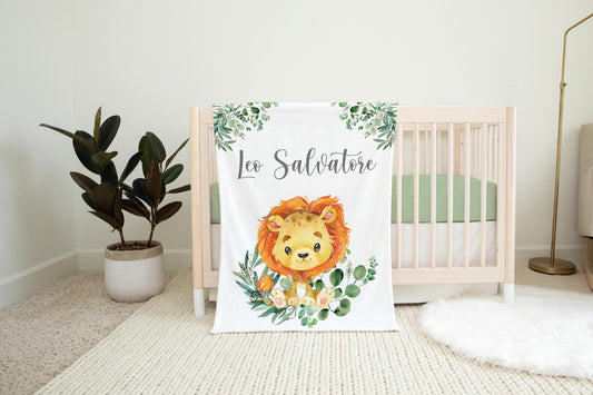 Lion Baby Blanket, Safari S8