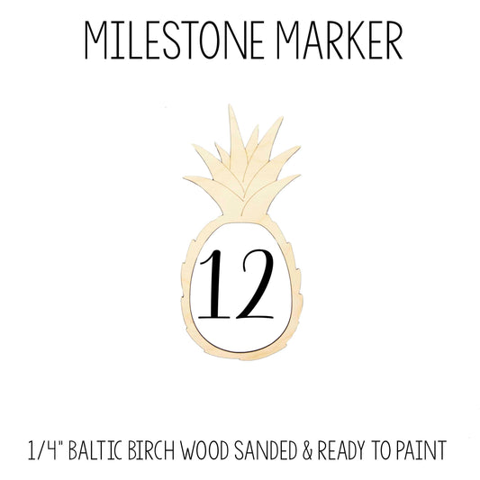 Pineapple Milestone Marker for Milestone Blanket