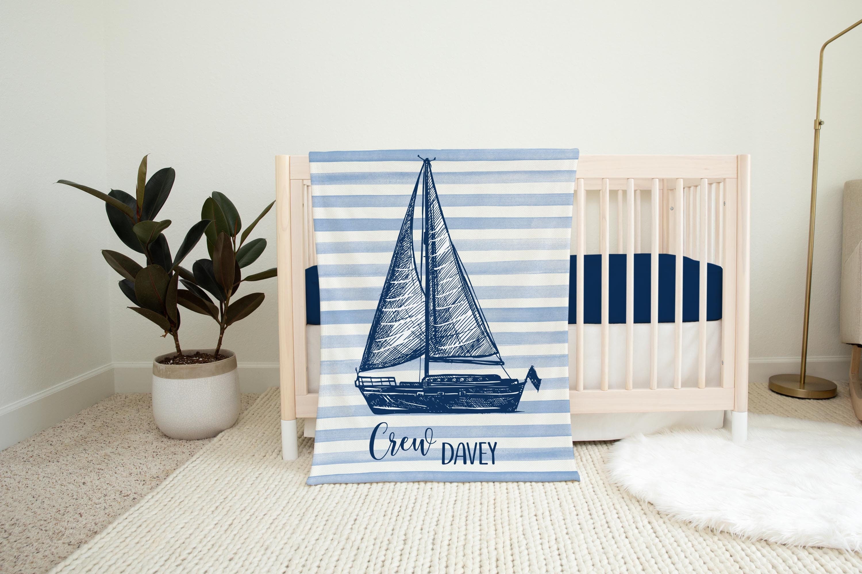 Nautical outlet Crib Quilt