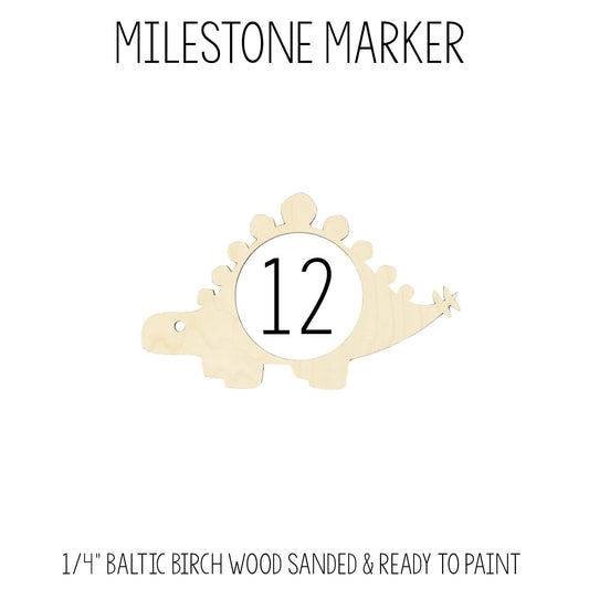 Dinosaur Milestone Marker for Milestone Blanket