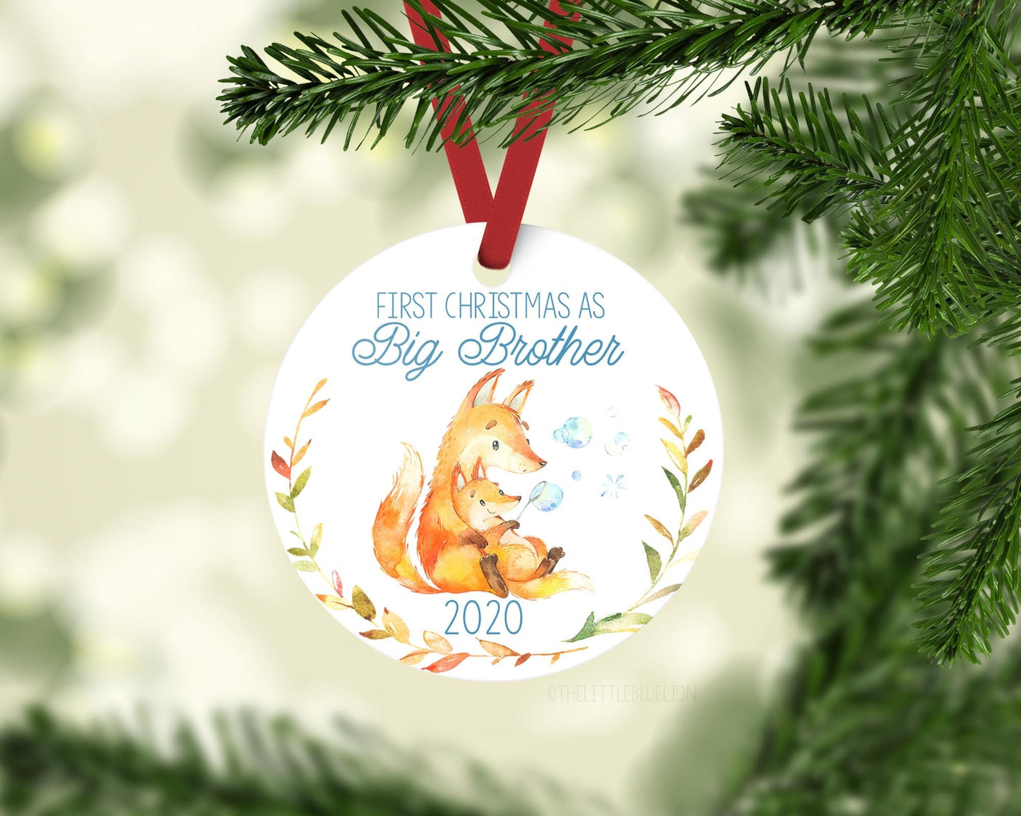 Fox First Christmas As Big Brother Ornament