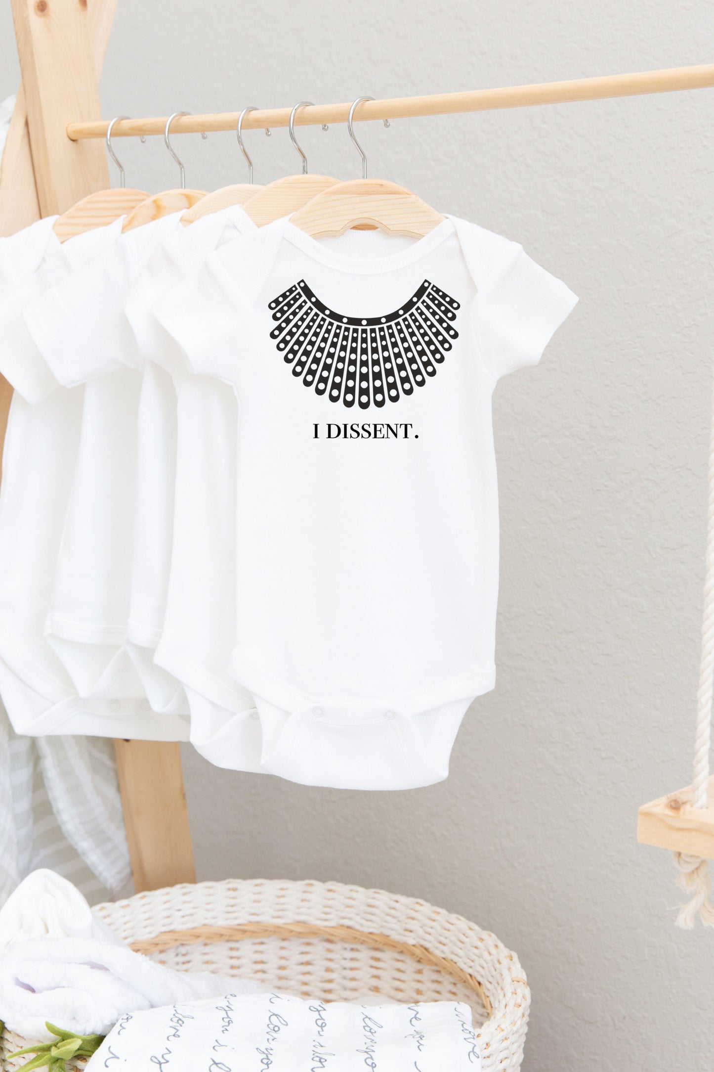 RBG Baby Bodysuit, I Dissent Baby Bodysuit