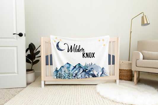 Mountains Baby Blanket, M2