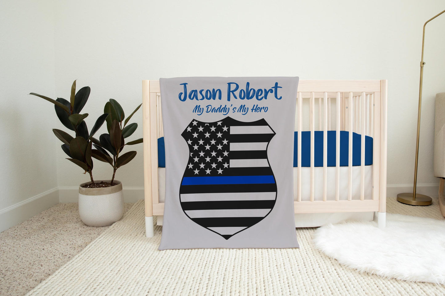 Police Baby Blanket, B17