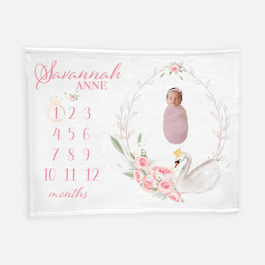 Swan Milestone Blanket, G3