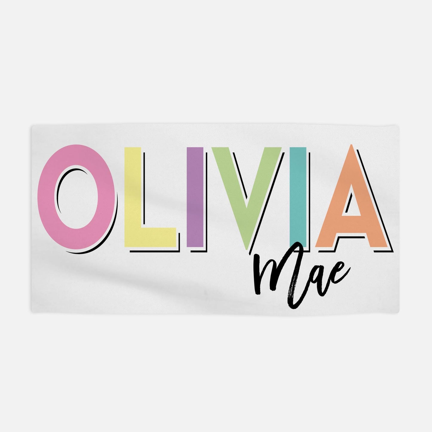 Personalized Name Beach Towel