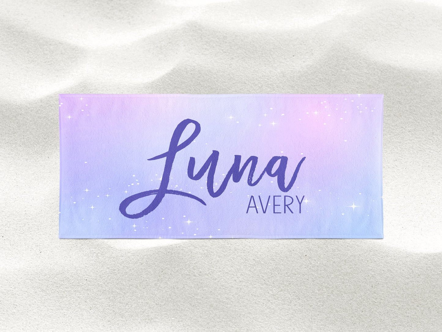 Personalized Name Beach Towel