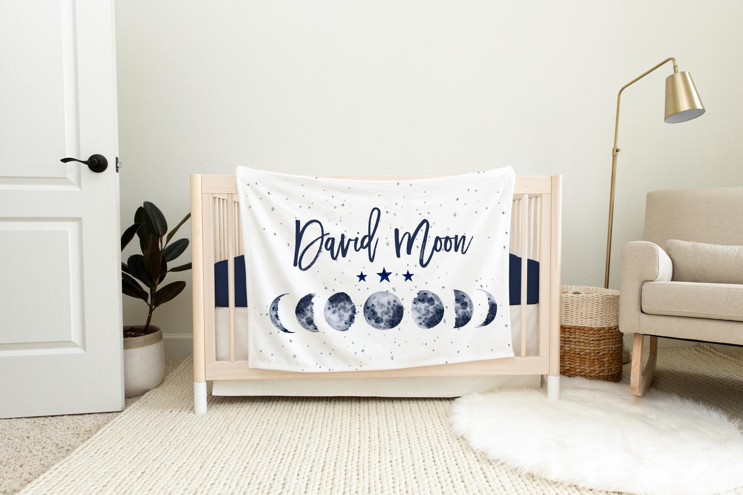 Moon Phases Blanket, Gender Neutral T19