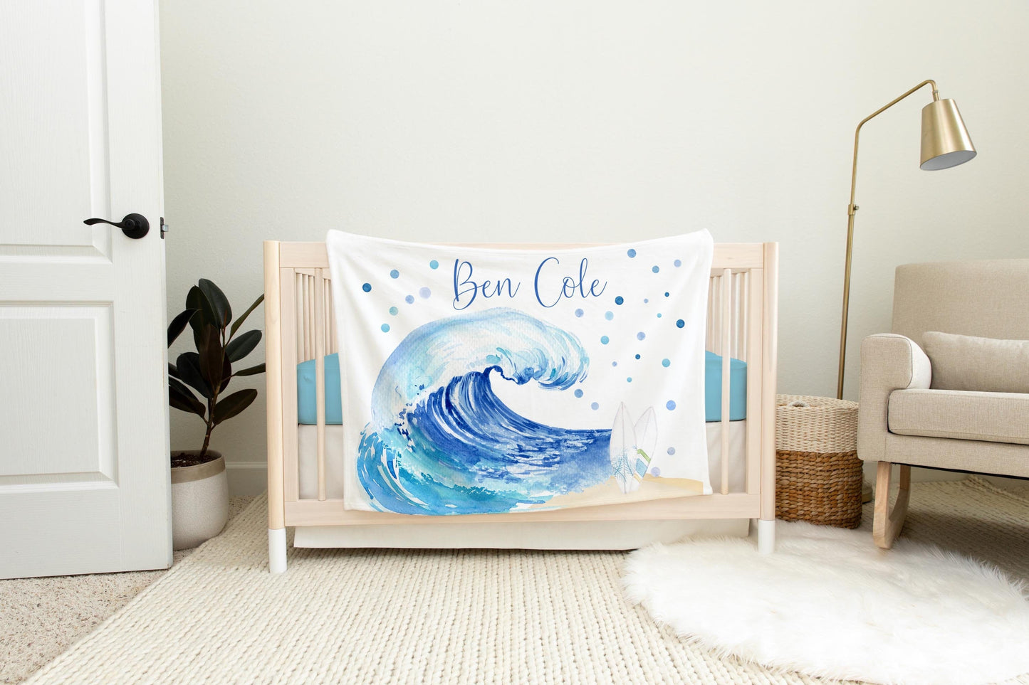 Ocean Waves Blanket, O1