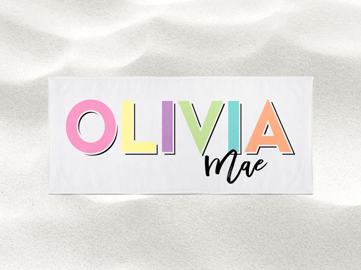 Personalized Name Beach Towel