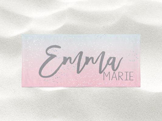 Personalized Name Beach Towel