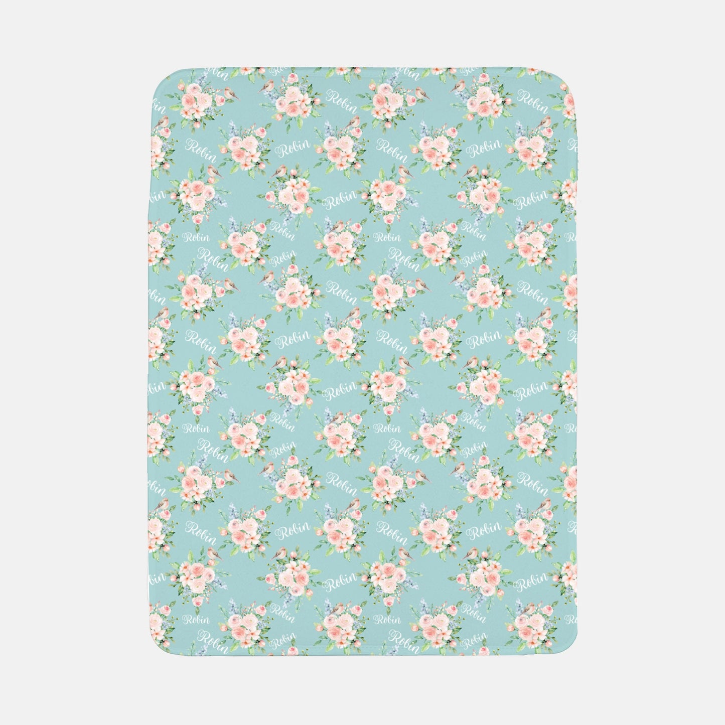 Bird Nursery Baby Swaddle Blanket, Girl Robin, G9