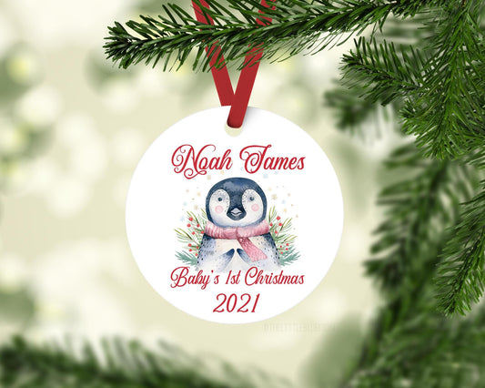 Penguin First Christmas Ornament