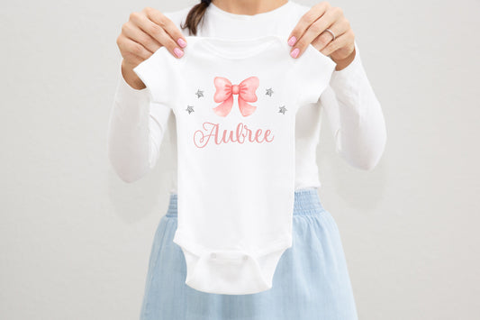 Bow Baby Girl Bodysuit, G13