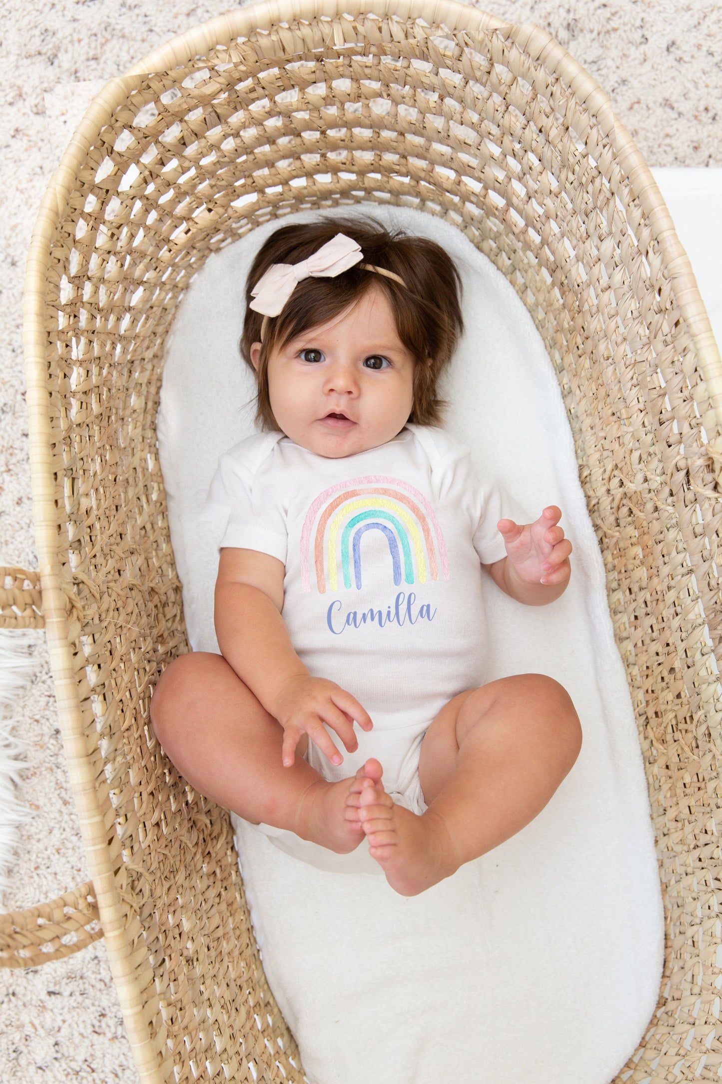 Pastel Rainbow Baby Bodysuit, Rainbow Baby Outfit, Baby Shower Gift, Pregnancy Reveal Baby Shirt, Baby One Piece, Rainbow Baby Outfit T28