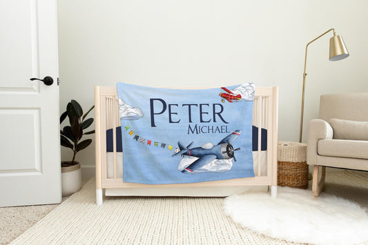 Airplane Baby Blanket T23