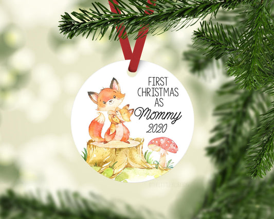 Fox First Christmas as Mommy Ornament