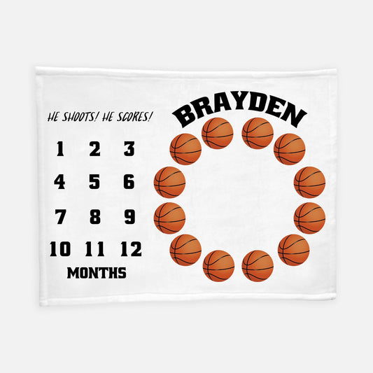 Basketball Milestone Blanket, B5