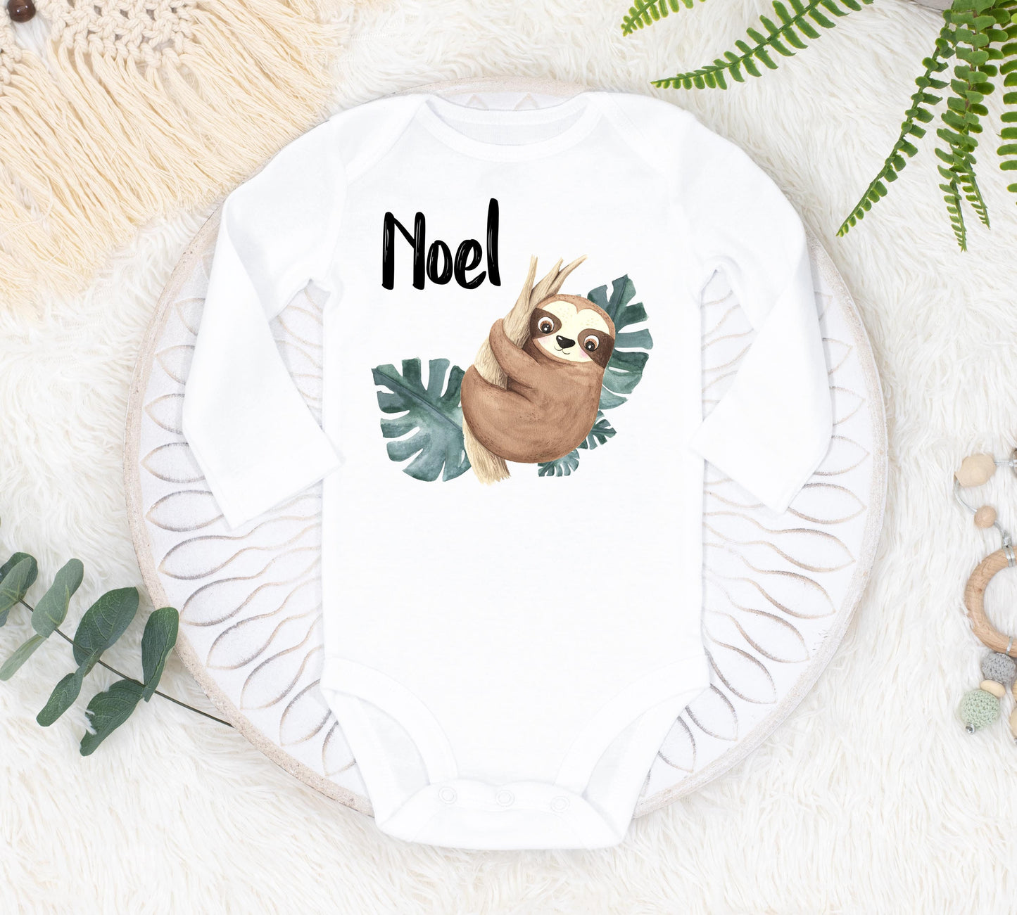 Sloth Baby Bodysuit