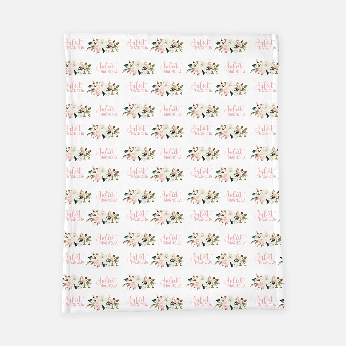 Magnolia Personalized Swaddle Blanket, Girl F2