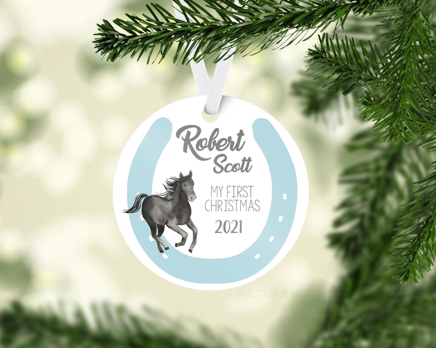 Horse Baby 1st Christmas Ornament, C11