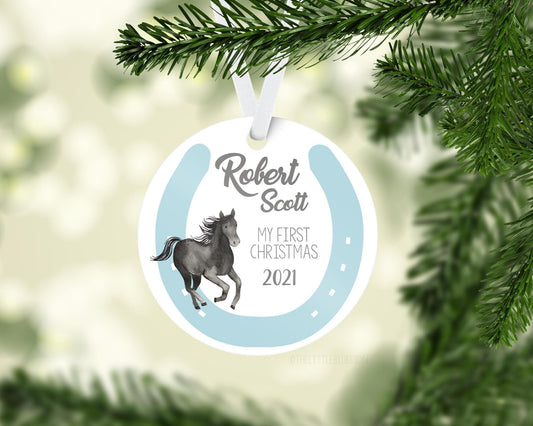 Horse Baby 1st Christmas Ornament, C11